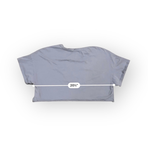 Originality Cousins Beach North Carolina Cropped T-Shirt Women’s Lavender Sz L - Picture 4 of 5